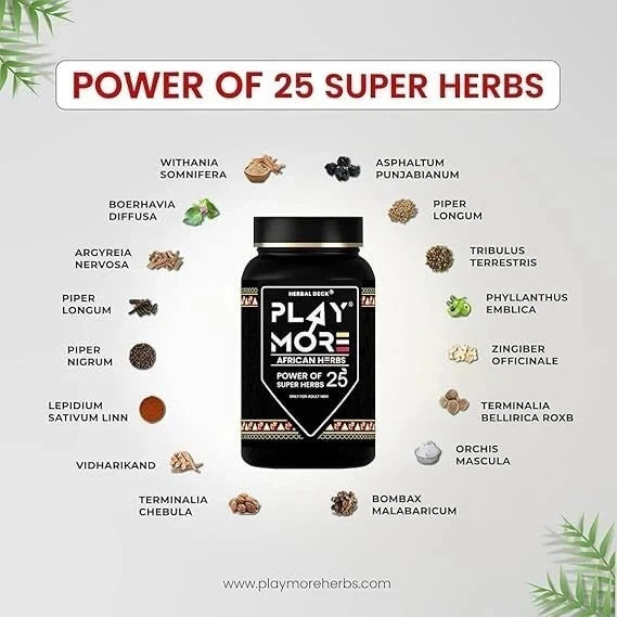 Play More African Herbal Powder – Endurance & Power Formula