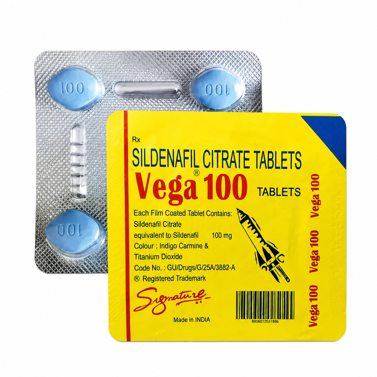 Vega 100 Indian Rocket Pills for Force 4 Tablets for Men